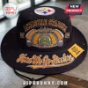 Pittsburgh Steelers Acrisure Stadium boonie hat in black with team embroidery, stadium graphic, and yellow accent patch.