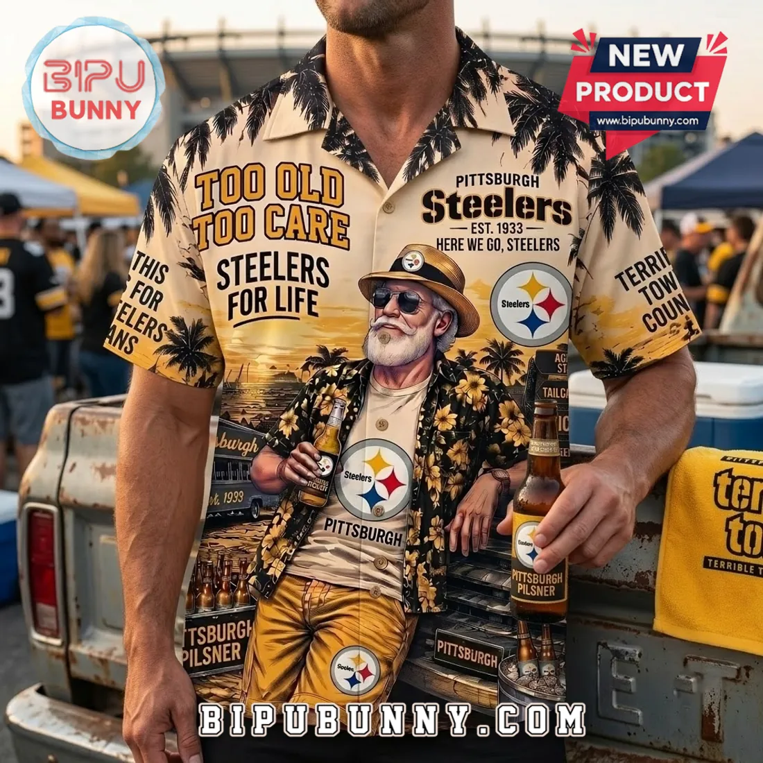 Pittsburgh Steelers NFL Too Old Too Care Hawaiian Shirt Pittsburgh Steelers NFL Too Old Too Care Hawaiian Shirt