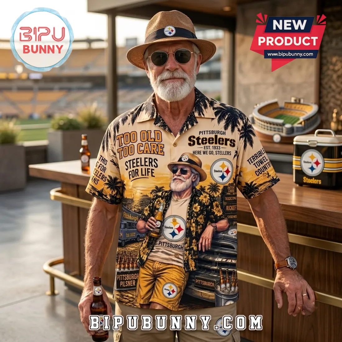 Pittsburgh Steelers NFL Too Old Too Care Hawaiian Shirt Pittsburgh Steelers NFL Too Old Too Care Hawaiian Shirt