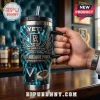 Port Adelaide Power 156th Anniversary tie-dye Stanley tumbler featuring team graphics, stadium imagery, and black handle.