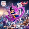 Purple Energy Aura & Beam Blast Effect Set for 1/12 Scale Action Figures with a spiky character figure on crystal terrain.