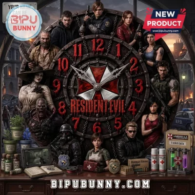 Resident Evil Character Collage Acrylic Wall Clock