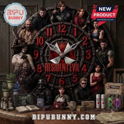 Resident Evil Character Collage Acrylic Wall Clock