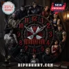 Resident Evil Character Collage Acrylic Wall Clock featuring central Umbrella Corporation logo and game protagonist icons.