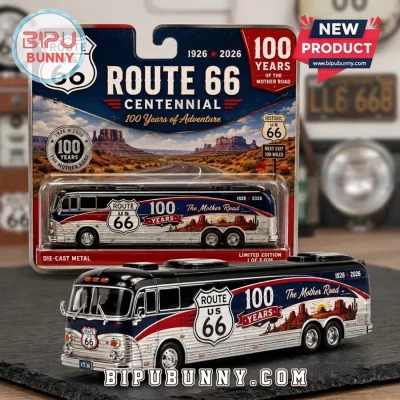 Route 66 100th Anniversary Die-Cast Metal Coach