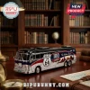 Route 66 100th Anniversary Die-Cast Metal Coach featuring black, red, and silver paint with vintage bus detailing.