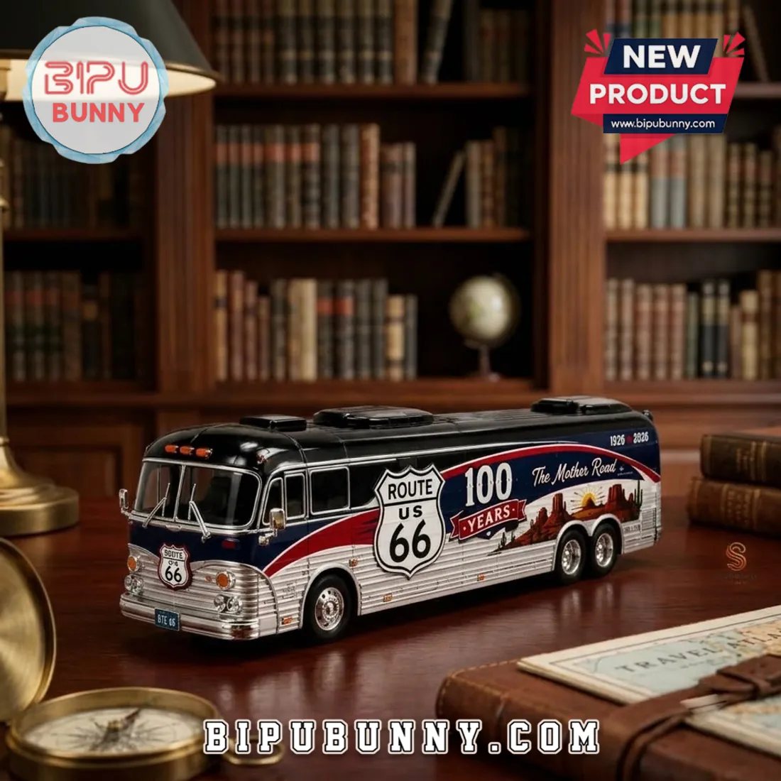 Route 66 100th Anniversary Die-Cast Metal Coach Route 66 100th Anniversary Die-Cast Metal Coach
