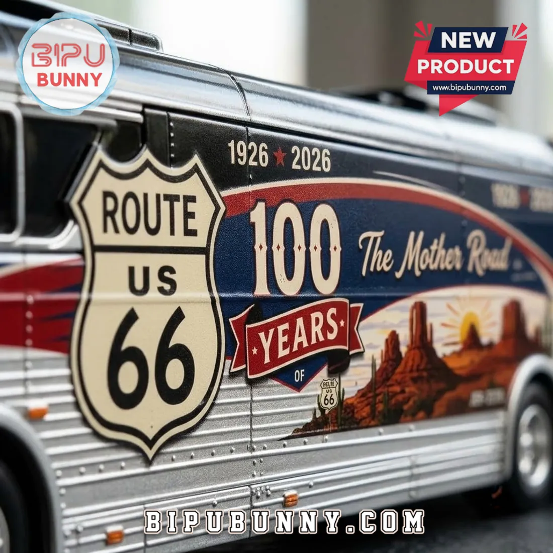 Route 66 100th Anniversary Die-Cast Metal Coach Route 66 100th Anniversary Die-Cast Metal Coach