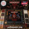 Rush Band Monopoly Collector Edition Game Set featuring a black board with iconic starman logo, game cards, and play money.