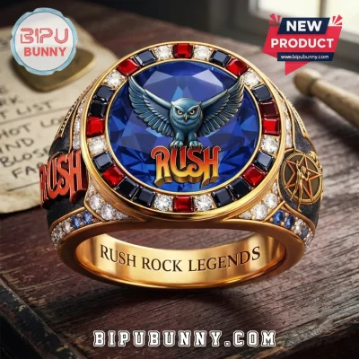 Rush Rock Band Gemstone Ring