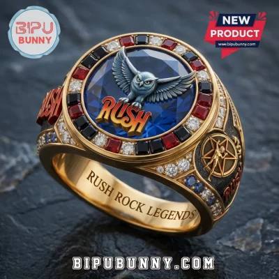 Rush Rock Band Gemstone Ring