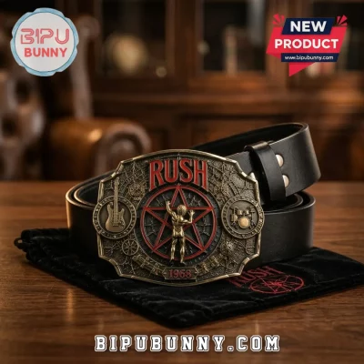 Rush Starman 1968 Embossed Leather Belt