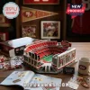 San Francisco 49ers 80th Anniversary Stadium Building Block Set featuring a red and white mini model of Levi's Stadium.