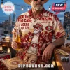 San Francisco 49ers NFL Tropical Hawaiian Shirt featuring team logos, red palm tree patterns, and vintage sunset aesthetics.