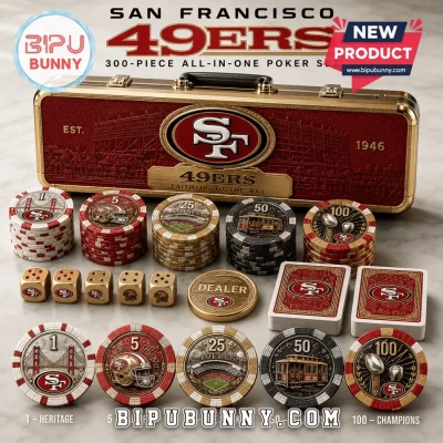 San Francisco 49ers Professional 300-Piece Poker Set