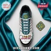 Scooby Doo Mystery Machine Teal Air Max Plus Sneakers featuring character graphics, white laces, and SD logo tongue patch.