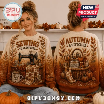 Sewing Fills My Soul Fall Harvest Ugly Sweater