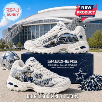 Skechers Dallas Cowboys D’Lites Mascot Chunky Sneakers