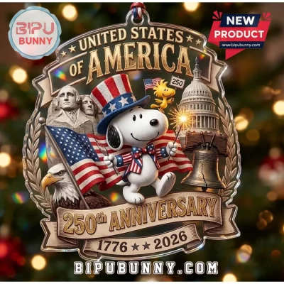 Snoopy US 250th Anniversary Acrylic Ornament