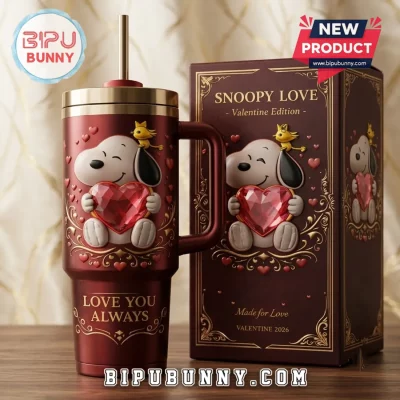 Snoopy Valentine Edition YETI 40oz Tumbler