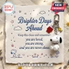 Snoopy Woodstock Emotional Support Keychain featuring a white Snoopy figure, red doghouse, and yellow Woodstock charms.
