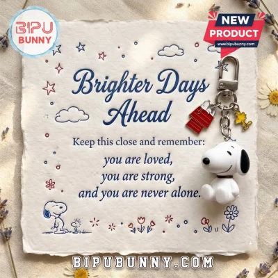 Snoopy Woodstock Emotional Support Keychain
