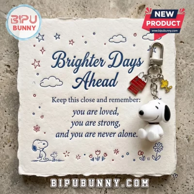 Snoopy Woodstock Emotional Support Keychain