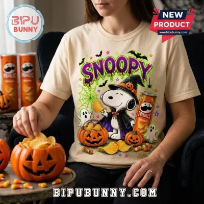 Snoopy x Pringles Halloween Spooky Snackin T-Shirt