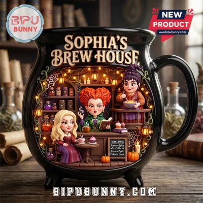 Sophia’s Brew House Witch Sisters Ceramic Cauldron Mug