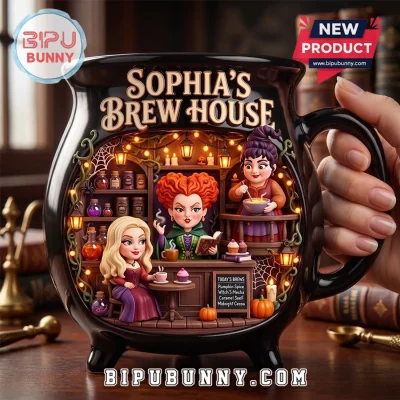 Sophia’s Brew House Witch Sisters Ceramic Cauldron Mug