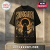 Soundgarden Louder Than Life Grunge Rock T-Shirt with vintage black wash, graphic sun eclipse, and Chris Cornell silhouette.