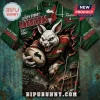 South Sydney Rabbitohs Mascot Button Down Hawaiian Shirt featuring a aggressive rabbit player, team colors, and text.