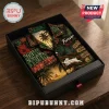 South Sydney Rabbitohs Vintage Mascot Hawaiian Shirt inside a black display box, featuring team colors and tropical prints.