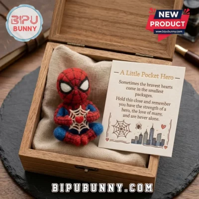 Spider-Man Handmade Felt Pocket Hug