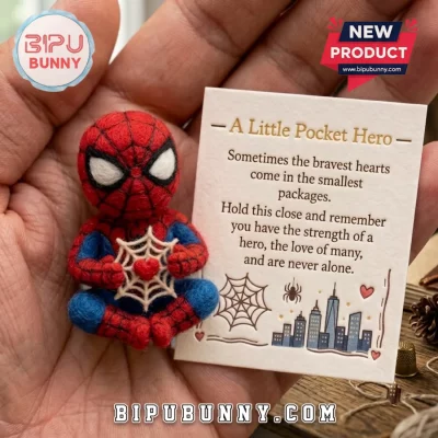 Spider-Man Handmade Felt Pocket Hug