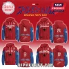 Spider-Man x MLB Teams 2026 Edition Hoodie collection featuring Dodgers, Yankees, Red Sox, and Giants designs on red and blue.