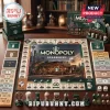 Starbucks Monopoly Collector Edition Board Game featuring branded currency, coffee cup tokens, and a central game board.