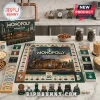 Starbucks Monopoly Collector Edition Board Game set with themed game board, currency, and coffee-inspired player tokens.