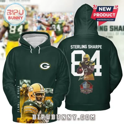 Sterling Sharpe Green Bay Packers 2025 Hall of Fame Hoodie