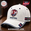 Sydney Roosters Embossed Logo White Cap with a red and blue rooster emblem, 1908 text, and textured side panels.