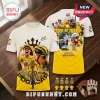 Tadej Pogacar Tour De France 2026 Winner Yellow Shirt featuring custom cycling graphics and championship branding on white.