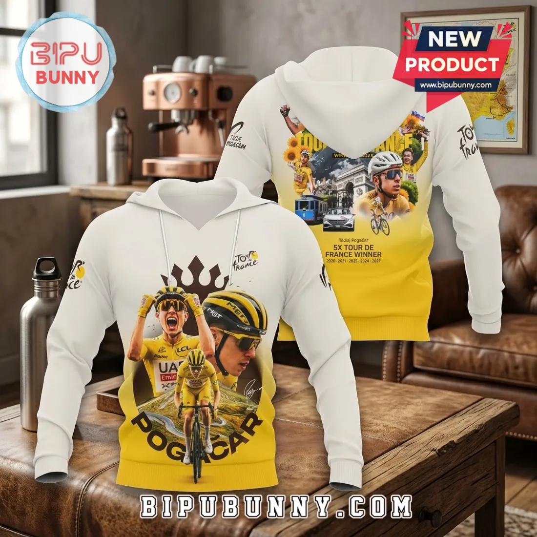 Tadej Pogacar Tour De France 2026 Winner Yellow Shirt Tadej Pogacar Tour De France 2026 Winner Yellow Shirt