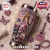 Taylor Swift Eras Tour 40oz YETI Tumbler with Handle featuring purple butterfly accents and vintage album cover art themes.