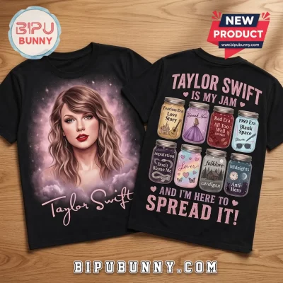 Taylor Swift Eras Tour Jam Black T-Shirt