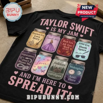 Taylor Swift Eras Tour Jam Black T-Shirt