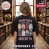 Taylor Swift Eras Tour Jam black T-shirt featuring graphic mason jars labeled with album titles and iconic imagery.