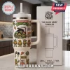 Teenage Mutant Ninja Turtles 40oz handle tumbler with cartoon turtle illustrations, pizza icons, and matching product box.