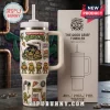 Teenage Mutant Ninja Turtles 40oz Handle Tumbler featuring graphic prints of the four turtles, pizza, and sewer manhole.