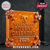 Tennessee Volunteers 135th Anniversary 2026 Advent Calendar in bright orange with team logo, festive ribbons, and snowflakes.