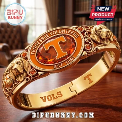 Tennessee Volunteers Gold Plated Mascot Hinged Bracelet